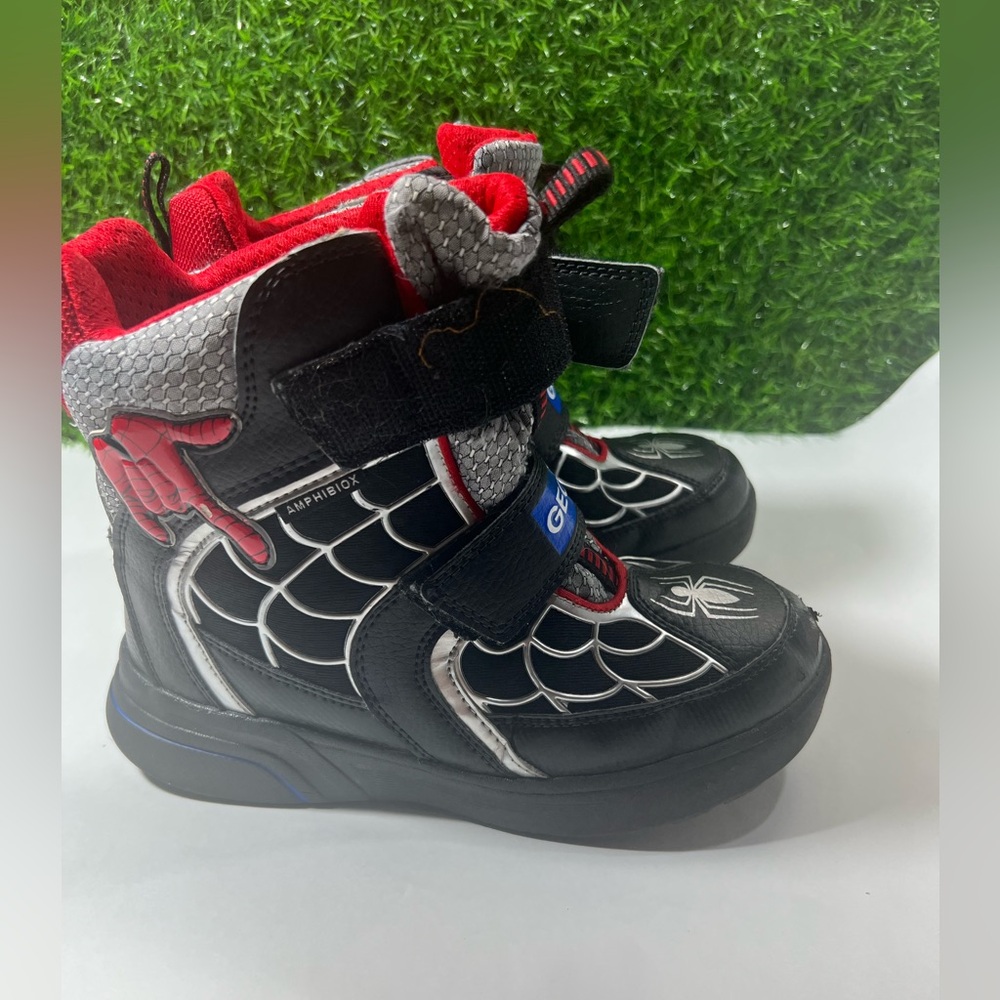 Geox Kids Spiderman-Print Boots Size 2